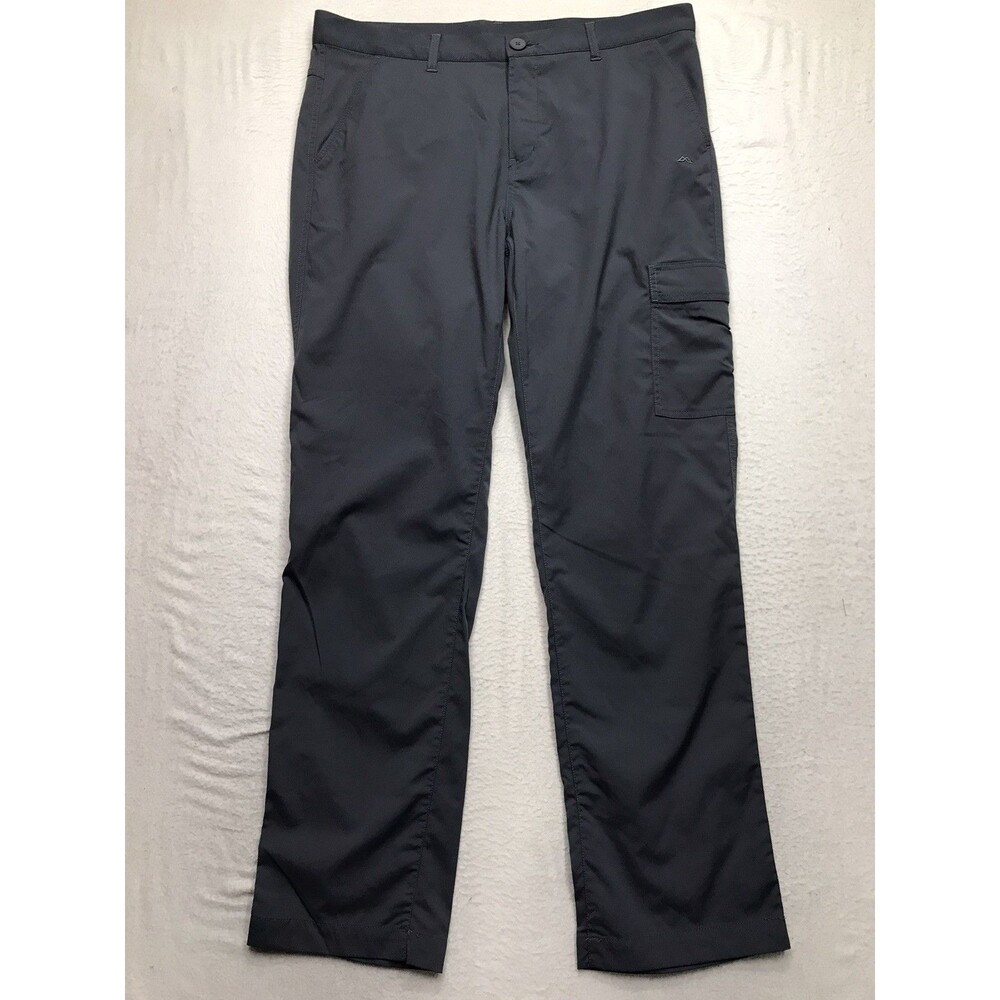 KATHMANDU Cargo Hiking Pants Men L (36x34) Gray Slim Fit Stretch Nylon